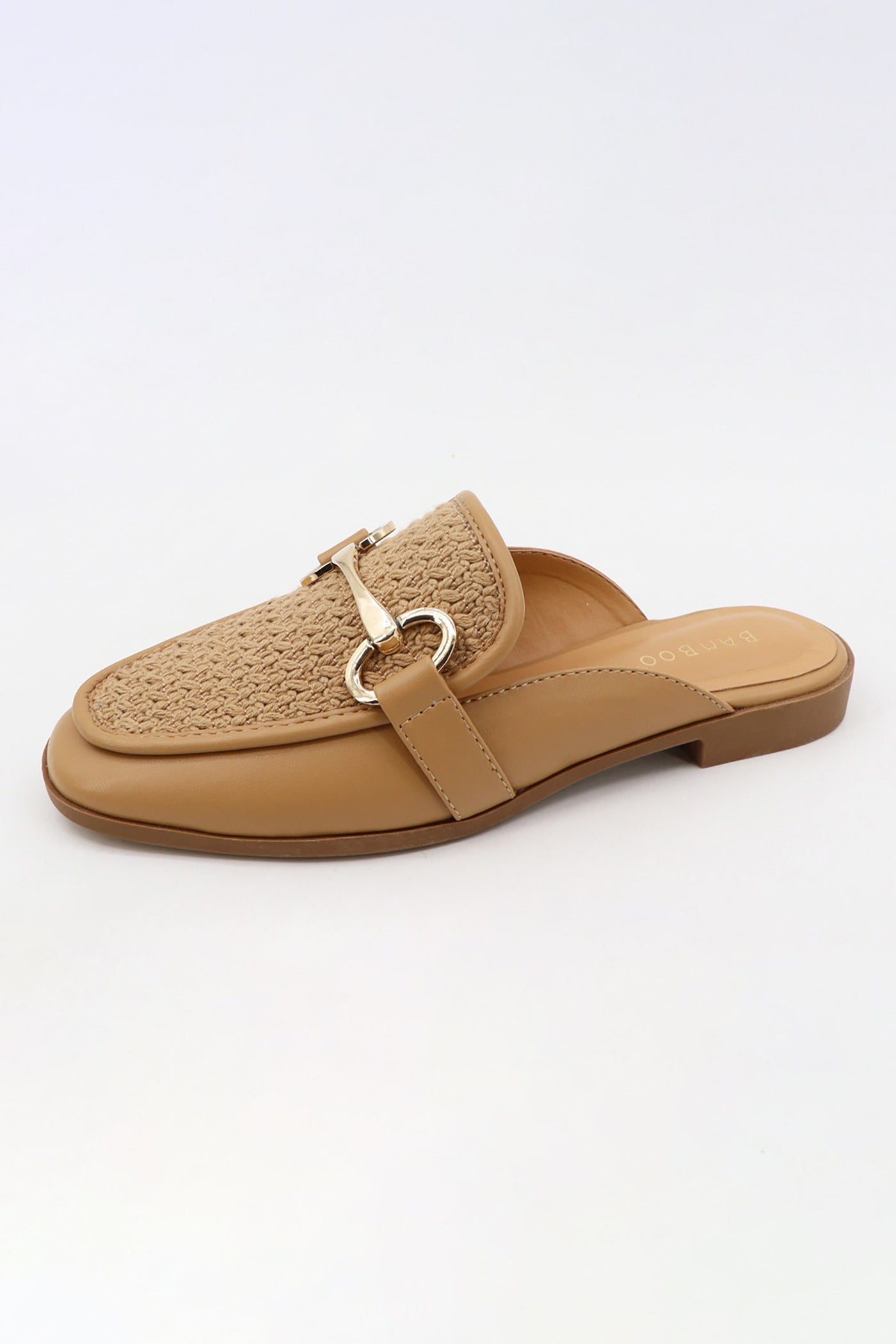 Stakes Woven Mule Flats - Tan