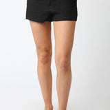 Georgia Linen Shorts - Black