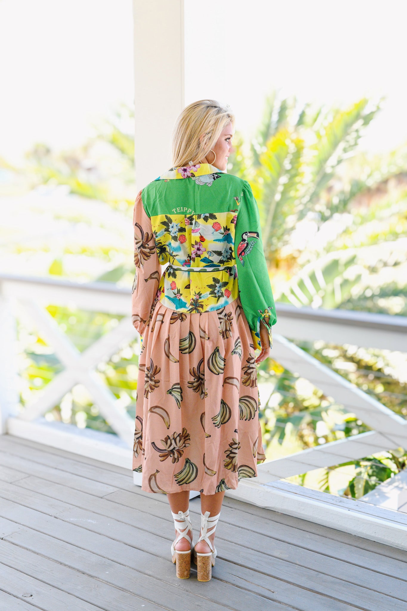 Tropical Vaca Maxi Dress - Multi