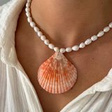 Coral Crush Pearl Necklace