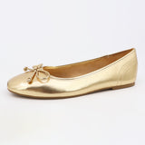 Bow Ballet Flat - Gold