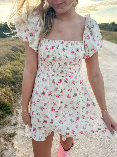 Jules Dress - Natural Pink