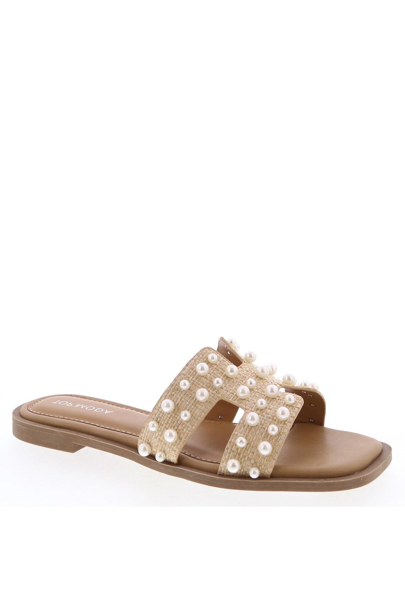 Elio Pearl Sandals - Beige/Raffia